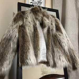 Fabulous furs faux fur jacket